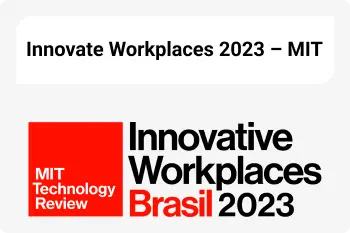 Imagem com o texto Innovate Workplaces 2023 - MIT